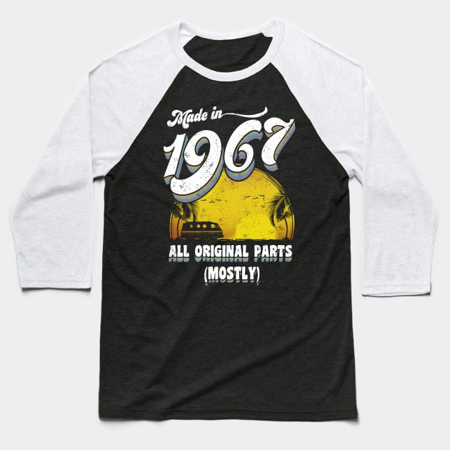 Made in 1967 All Original Parts (Mostly) Baseball T-Shirt by KsuAnn